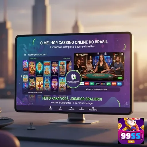 Interface do 99ss demonstrando jogos e ambiente seguro.