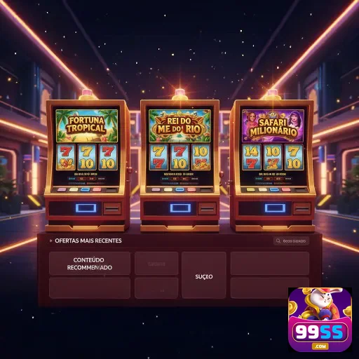 Três máquinas caça-níqueis do 99ss exibindo jogos incríveis.