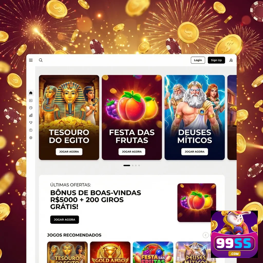 Tela do aplicativo 99ss com jogos de cassino para dispositivos móveis.