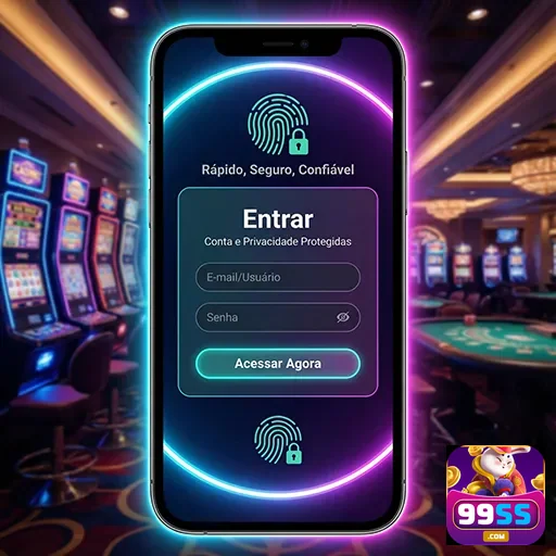 Interface do 99ss mostrando opções de login e segurança.