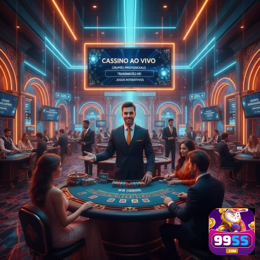 Ambiente de cassino ao vivo no 99ss, com crupiês profissionais.