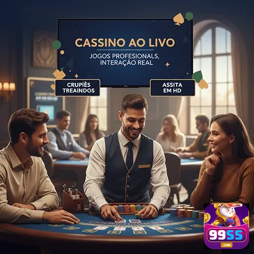 Jogadores interagem em cassino ao vivo no 99ss, com crupiês profissionais.