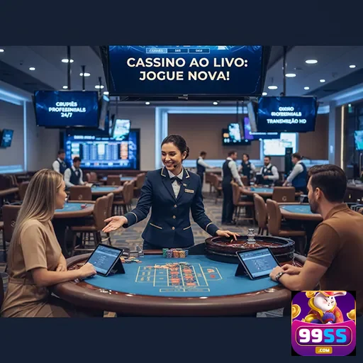 Jogadores interagem com a interface do cassino ao vivo 99ss.