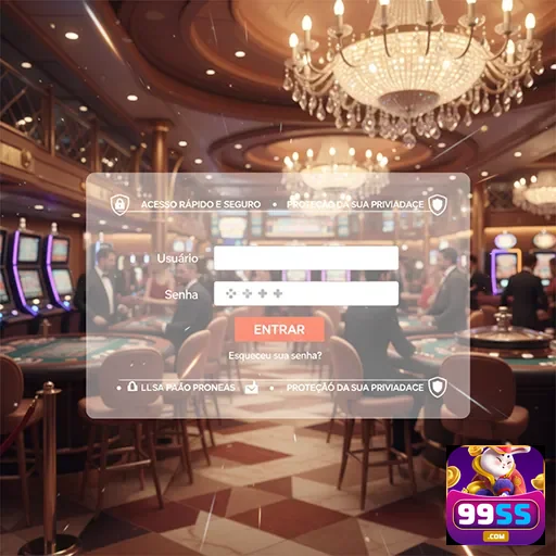Tela de login da plataforma 99ss em cassino online.