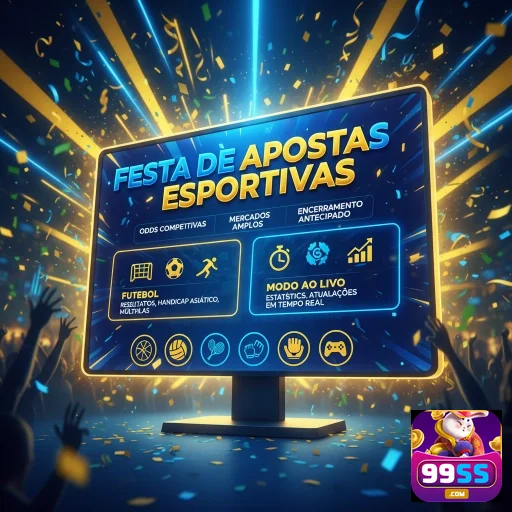 Tela do aplicativo 99ss com diversas opções de apostas esportivas.