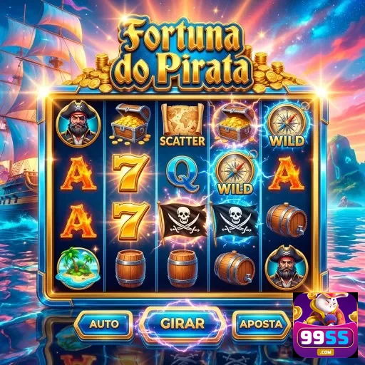 A tela do jogo Fortuna do Pirata no site 99ss.
