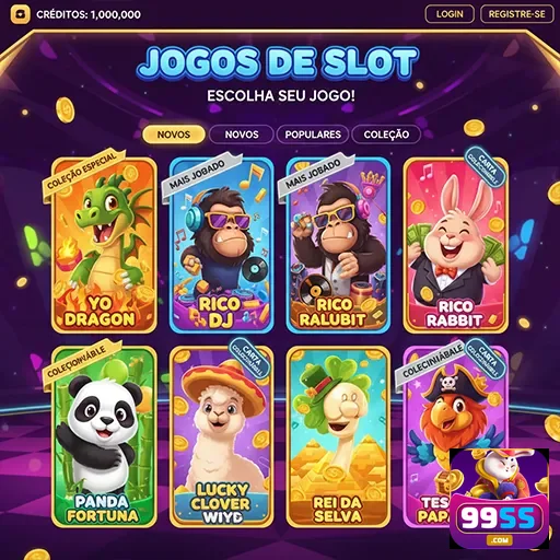 Tela de jogos de slot do aplicativo 99ss com várias opções.