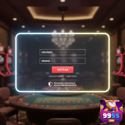 Tela de login da 99ss para acesso ao cassino online.