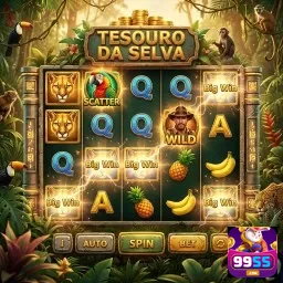 Imagem do jogo 'Tesouro da Selva' na plataforma 99ss.
