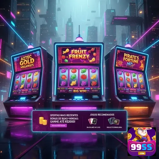 Máquinas de slot do 99ss com tema vibrante e bônus em destaque.
