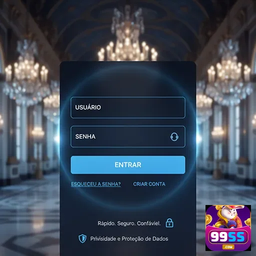 Tela de login do 99ss para acessos VIP e transações rápidas.